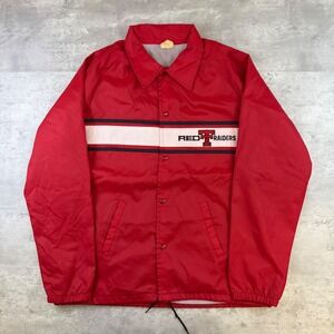 Vintage Chalk Line Texas Tech Red Raiders Coaches Jacket Red Mens Large USA Made